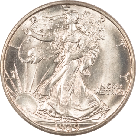New Certified Coins 1939-D WALKING LIBERTY HALF DOLLAR – PCGS MS-64, BLAST WHITE & PREMIUM QUALITY!