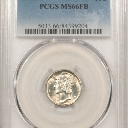U.S. Certified Coins 1941-S MERCURY DIME – PCGS MS-66 FB, FRESH ORIGINAL FLASHY WHITE!
