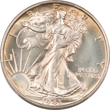 New Certified Coins 1943-S WALKING LIBERTY HALF DOLLAR – PCGS MS-65, BLAST WHITE GEM!