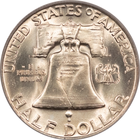 Franklin Halves 1952-D FRANKLIN HALF DOLLAR – PCGS MS-64 FBL, BLAST WHITE
