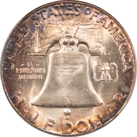 Franklin Halves 1956 FRANKLIN HALF DOLLAR – ICG MS-65 FBL, PRETTY