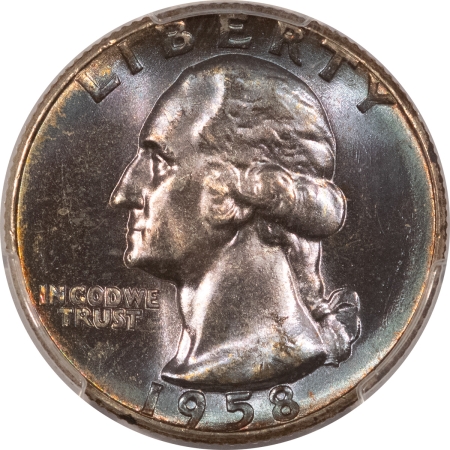 New Certified Coins 1958 WASHINGTON QUARTER – PCGS MS-66, GORGEOUS & LOOKS SUPERB!
