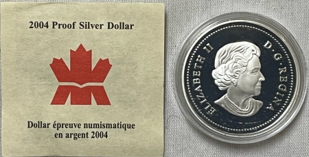 New Store Items 2004 CANADA $1 FIRST FRENCH SETTLEMENT .9999 SILVER .8093 ASW GEM PROOF BOX/CERT