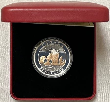 New Store Items 2004 CANADA $20 HOPEWELL ROCKS .999 FINE SILVER 1.0001 ASW GEM PROOF IN OGP/CERT