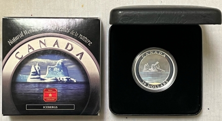 New Store Items 2004 CANADA $20 ICEBERG .999 FINE SILVER 1.001 ASW GEM PROOF IN OGP W/CERT