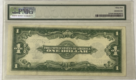 Large Silver Certificates 1923 $1 SILVER CERTIFICATE, FR-237 PMG GEM UNCIRCULATED 65, LARGE SIZE TYPE!