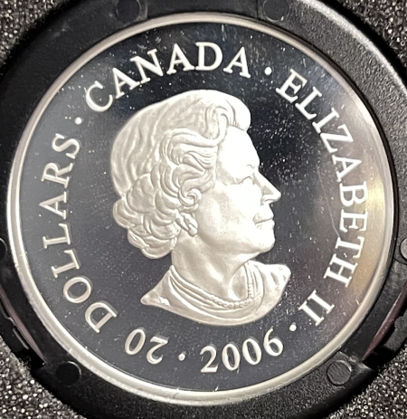 New Certified Coins 2006 CANADA $20 .999 SILVER PROOF – CN TOWER, KM-665, HOLOGRAM GEM PR W/ OGP
