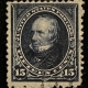 U.S. Stamps SCOTT #310 50c ORANGE, USED & abt VF-CAT $35