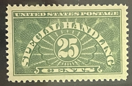 U.S. Stamps SCOTT QE4a, 25c YELLOW-GREEN, PSE GRADED 90 MINT OGnh, FRESH/LOOKS JUMBO-SMQ=$60
