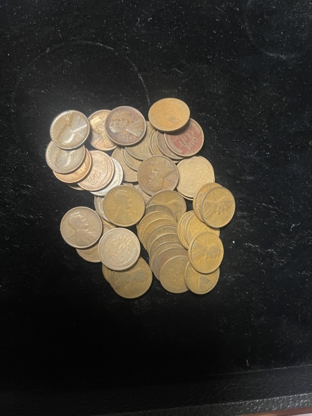 Lincoln Cents (Wheat) 1909-1914 LINCOLN CENT ROLLS (1 ROLL OF EACH OF 6 “P” MINTS)-NICE COINS LEFT IN!