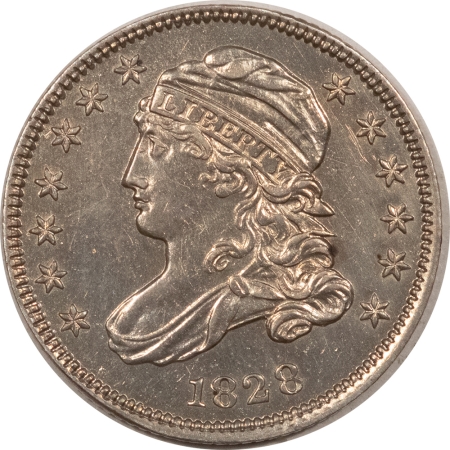 U.S. Uncertified Coins 1828 CAPPED BUST DIME, UNCIRCULATED DETAILS AND PROOFLIKE-GREAT LOOKING EXAMPLE!