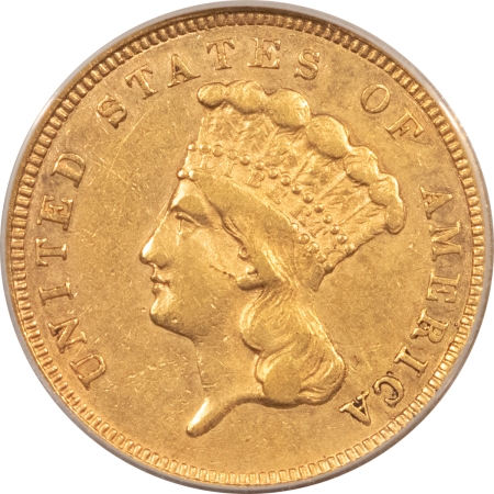 $3 1859 $3 GOLD PRINCESS – ANACS EF-40 PQ & LOOKS BETTER! SCARCE, LOW-MINTAGE DATE!