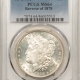 Morgan Dollars 1879 MORGAN DOLLAR – PCGS MS-64, BLAST WHITE
