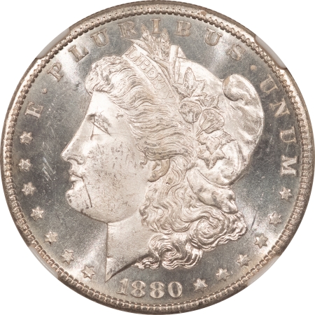 Morgan Dollars 1880-S MORGAN DOLLAR – NGC MS-63, FLASHY & LOOKS PROOFLIKE!