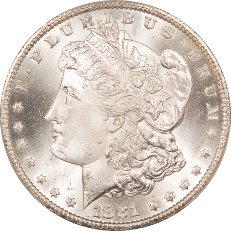 Morgan Dollars 1881-CC MORGAN DOLLAR – PCGS MS-65+, BLAST WHITE, PQ BLAZER!