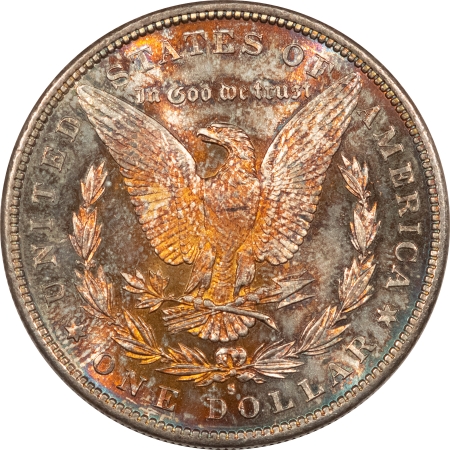 Dollars 1881-S MORGAN DOLLAR – CHOICE UNCIRCULATED WITH GORGEOUS TWO-SIDED COLOR!