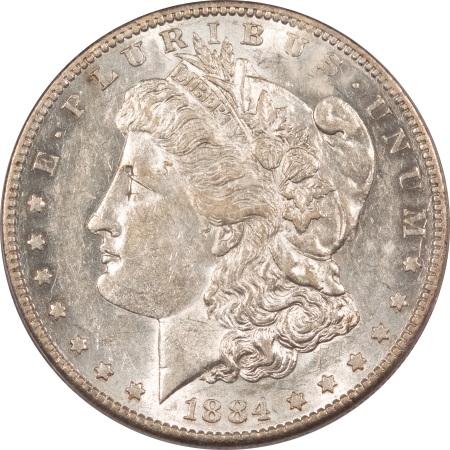 Morgan Dollars 1884-S MORGAN DOLLAR – PCGS AU-55, ORIGINAL & LUSTROUS!