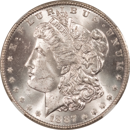 Morgan Dollars 1887 MORGAN DOLLAR – NGC MS-64, LOOKS GEM & PREMIUM QUALITY!