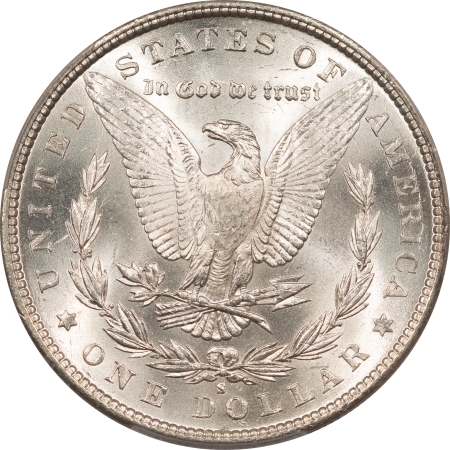 Morgan Dollars 1891-S MORGAN DOLLAR – PCGS MS-64, BLAST WHITE W/ NEEDLE SHARP STRIKE!