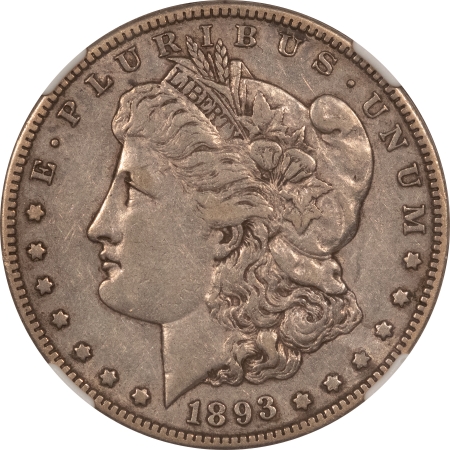 Morgan Dollars 1893-S MORGAN DOLLAR – NGC XF-40, WHOLESOME, KEY DATE!