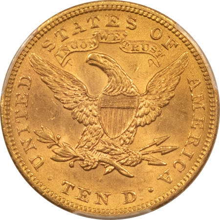 $10 1899 $10 LIBERTY GOLD – PCGS MS-62, FLASHY!