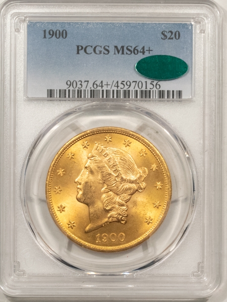 $20 1900 $20 LIBERTY HEAD GOLD – PCGS MS-64+, FRESH, PREMIUM QUALITY, CAC APPROVED!