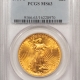 $20 1922 $20 ST GAUDENS GOLD – PCGS MS-64, LUSTROUS!