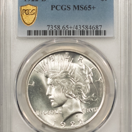 New Store Items 1922-D PEACE DOLLAR – PCGS MS-65+, BLAST WHITE & WELL STRUCK!