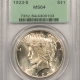 New Certified Coins 1923-D PEACE DOLLAR – PCGS MS-65, WHITE & WELL STRUCK GEM!
