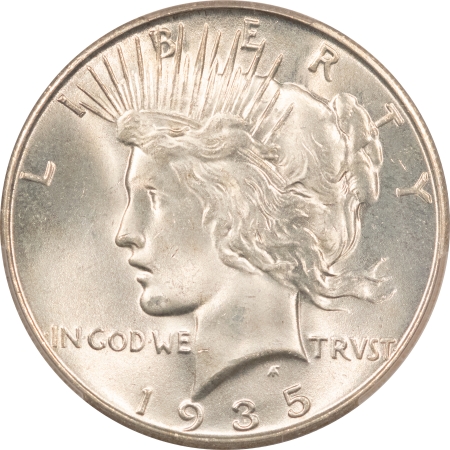 New Certified Coins 1935-S PEACE DOLLAR – PCGS MS-66, SATINY WHITE, SUPERB GEM!