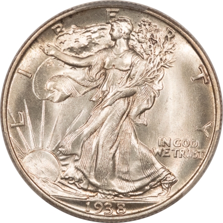 New Certified Coins 1938 WALKING LIBERTY HALF DOLLAR – PCGS MS-66, FRESH & FLASHY