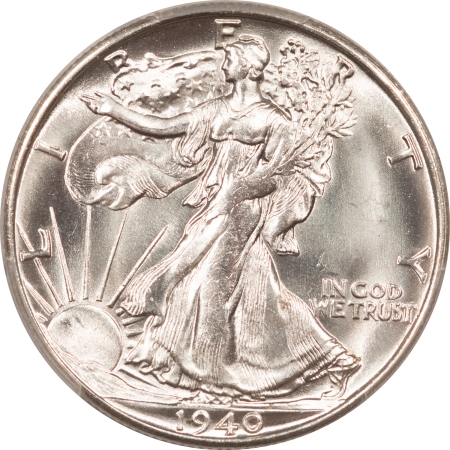 New Certified Coins 1940-S WALKING LIBERTY HALF DOLLAR – PCGS MS-65, BLAST WHITE GEM!