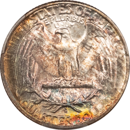 New Certified Coins 1948-S WASHINGTON QUARTER – PCGS MS-66+, PHENOMENAL COLOR!