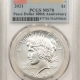 New Certified Coins 1921 PEACE DOLLAR – PCGS MS-64, WHITE & FLASHY!