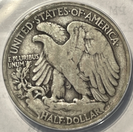 Half Dollars 1921 WALKING LIBERTY HALF DOLLAR – ANACS F-12, REALLY WHOLESOME ORIGINAL KEY!