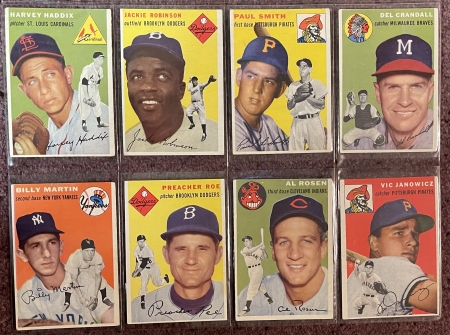 New Store Items 1954 TOPPS BASEBALL COMPLETE 250 CARD SET-FRESH & OFF THE MARKET FOR MANY YEARS!