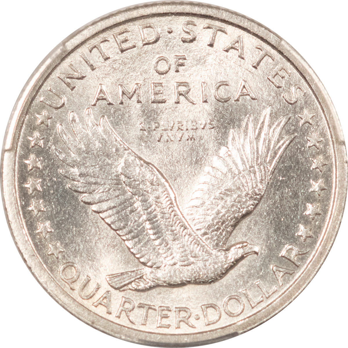 1917 STANDING LIBERTY QUARTER, TYPE I - PCGS MS-63 FH, BLAZING WHITE ...