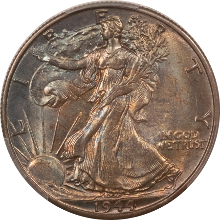 U.S. Certified Coins 1944-D WALKING LIBERTY HALF DOLLAR – PCGS MS-65, DEEP BUT VERY PRETTY TONING!