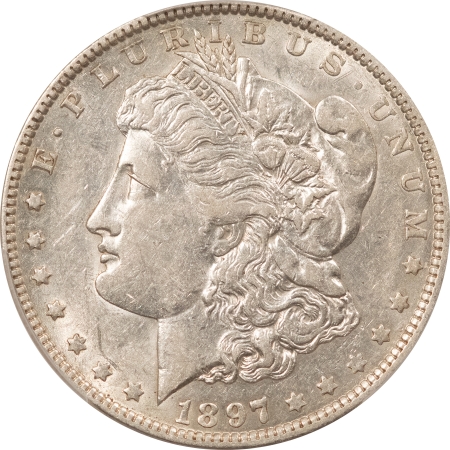 Morgan Dollars 1897-O MORGAN DOLLAR – PCGS AU-50, WHITE & FLASHY!