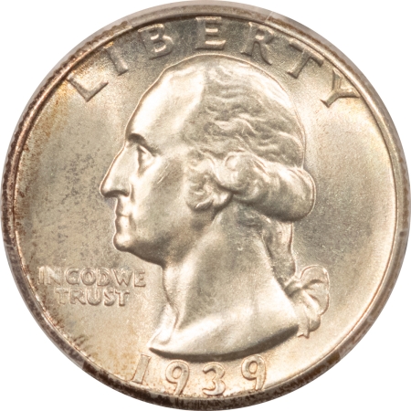 New Certified Coins 1939 WASHINGTON QUARTER – PCGS MS-64, LOOKS MS-65+, PREMIUM QUALITY!