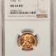 Lincoln Cents (Wheat) 1946-D LINCOLN CENT – NGC MS-66 RD, PRESTINE!