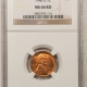 Lincoln Cents (Wheat) 1942 LINCOLN CENT – NGC MS-66 RD, BLAZING!