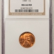 Lincoln Cents (Wheat) 1946-D LINCOLN CENT – NGC MS-66 RD, PRESTINE!