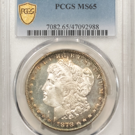New Store Items 1878-S MORGAN DOLLAR, PCGS MS-65, GORGEOUS, FROSTED & LOOKS PROOFLIKE, PQ!
