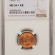 Indian 1901 INDIAN CENT – NGC MS-64 RD, FLASHY & PQ!