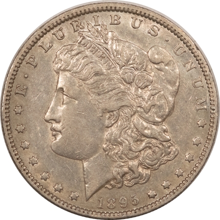 New Store Items 1895-O MORGAN DOLLAR, ABOUT UNCIRCULATED W/ NICE LUSTER, SCARCE!