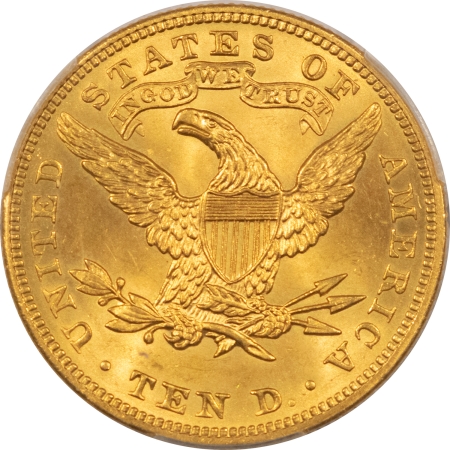 $10 1904 $10 LIBERTY HEAD GOLD – PCGS MS-64+, POP 4, ONLY 5 FINER, PQ & LOOKS GEM!