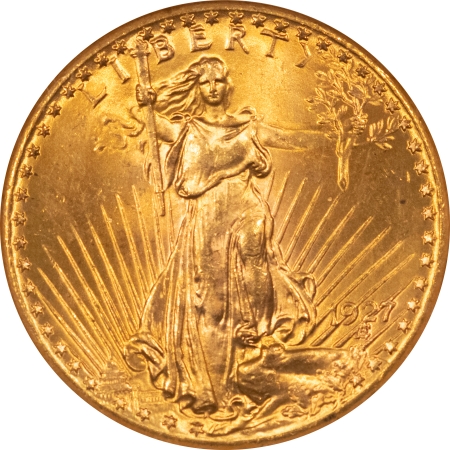 $20 1927 $20 ST GAUDEN’S GOLD NGC MS-65 CAC APPROVED PQ++ FATTIE HOLDER!