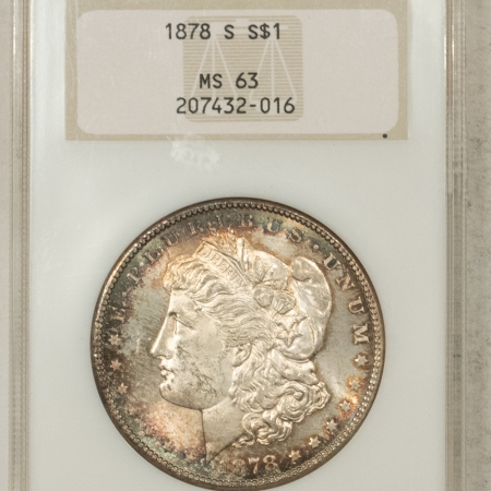 New Store Items 1878-S MORGAN DOLLAR – NGC MS-63, GORGEOUS, FATTIE HOLDER!