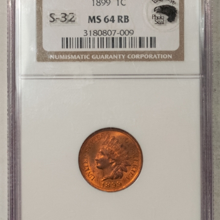 New Store Items 1899 INDIAN CENT – NGC MS-64 RB, LUSTROUS & PRETTY EAGLE EYE CERT!
